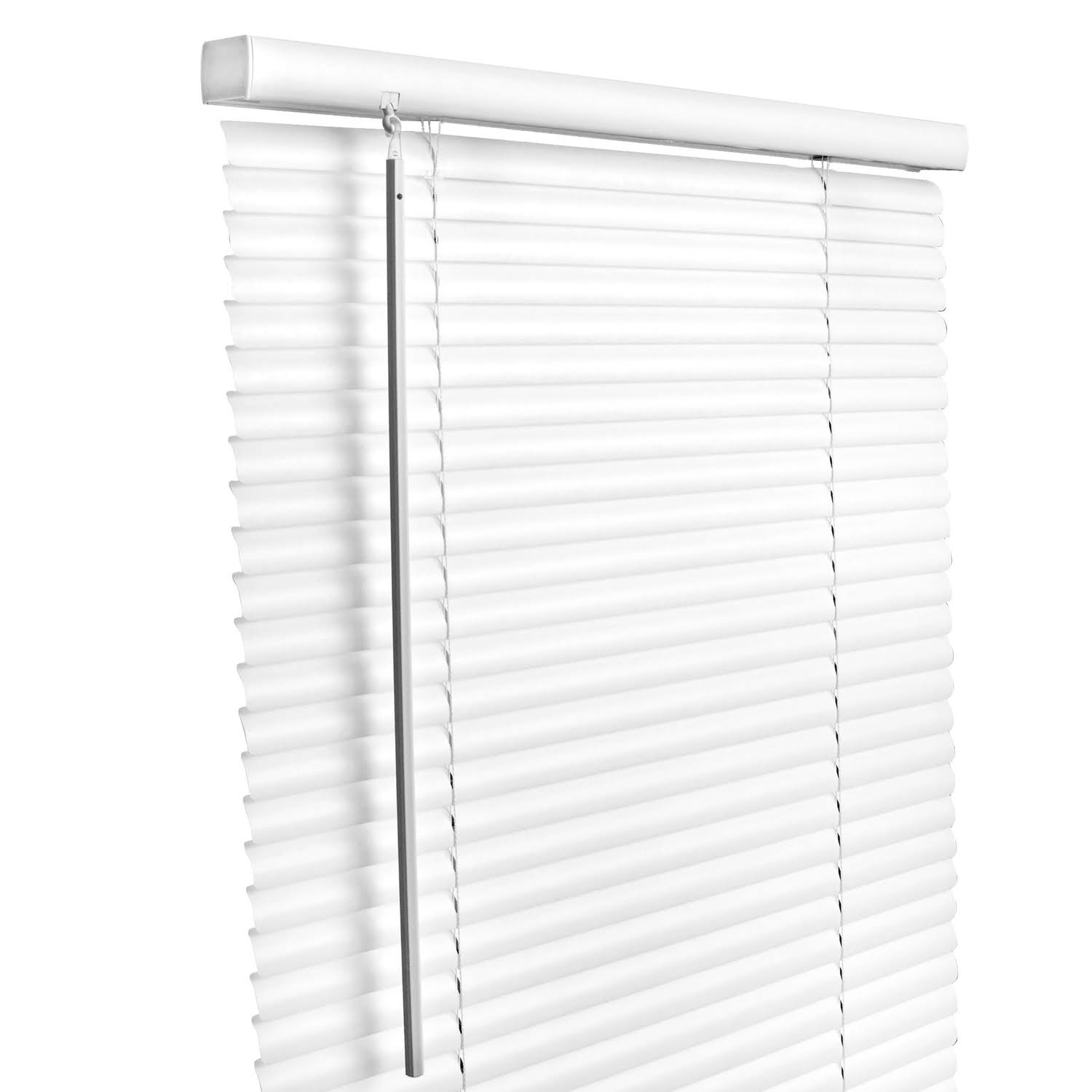 Living Accents Vinyl 1 in. Blinds 29 in. W x 64 in. H White Cordless - Product image 1
