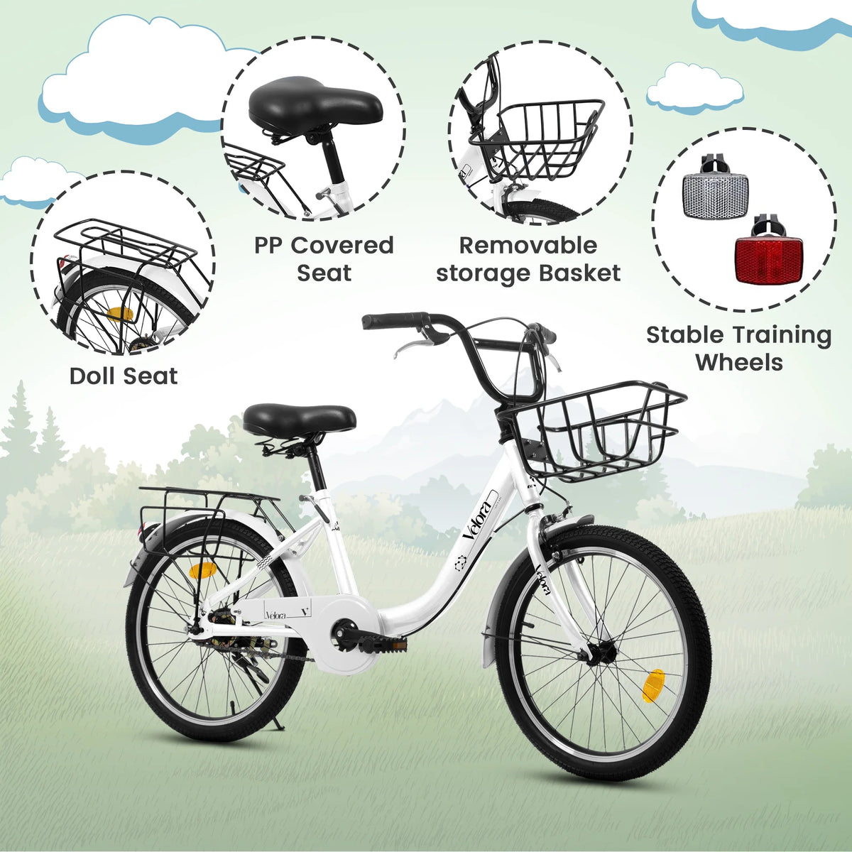 20 in Kids Bike for Boys & Girls Age 5 - 10, Children'S Bicycle with Front Basket & Rear Rack - Product image 29