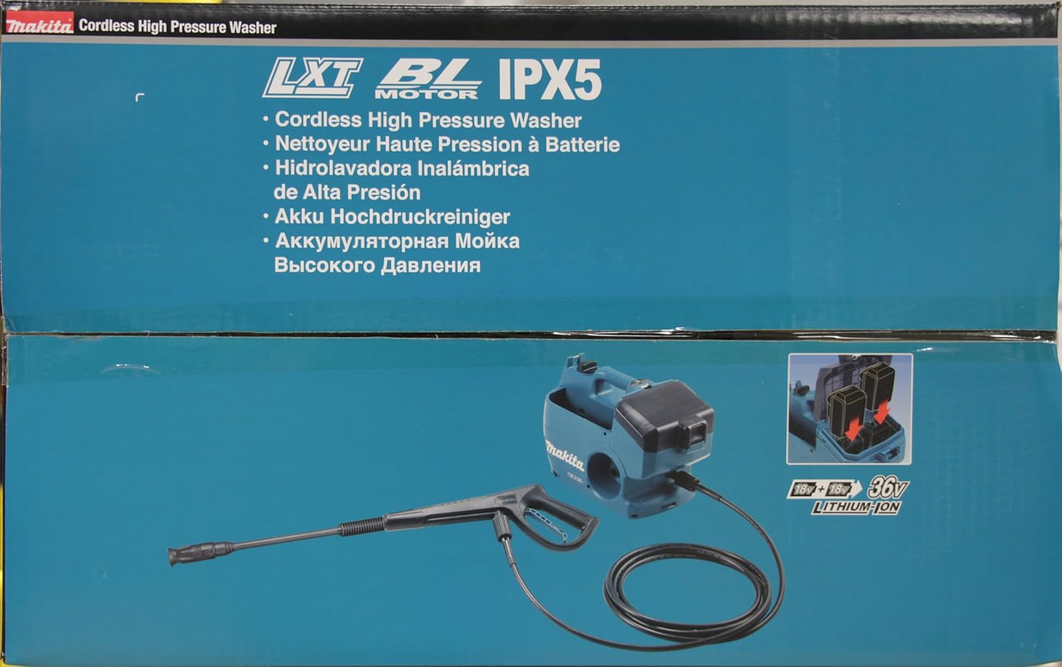 36V LXT 80 bar cordless high pressure cleaner (Product only) - DHW080ZK