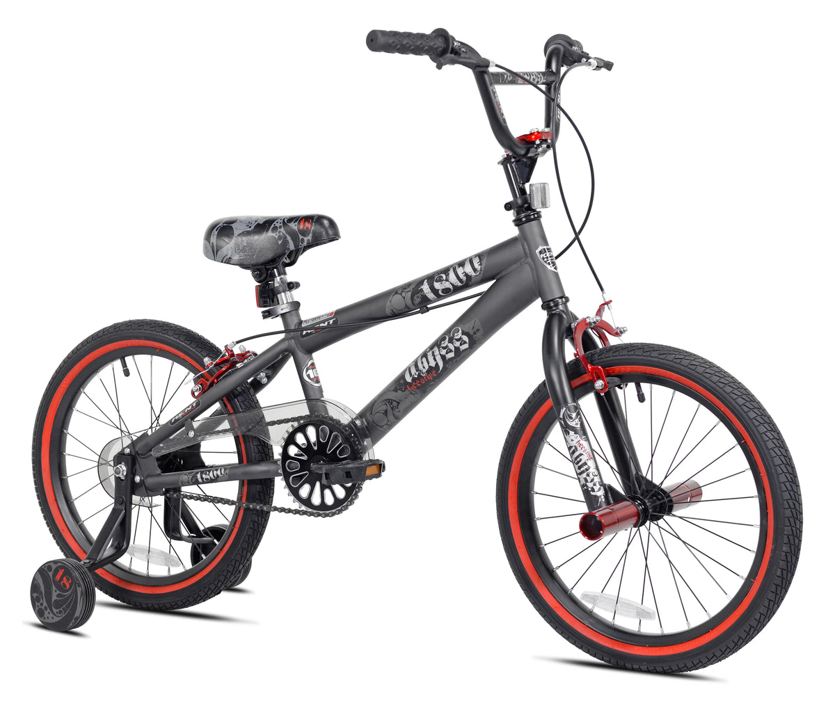 18 In. Abyss Boy'S Freestyle BMX Bike, Charcoal Gray - Product image 1