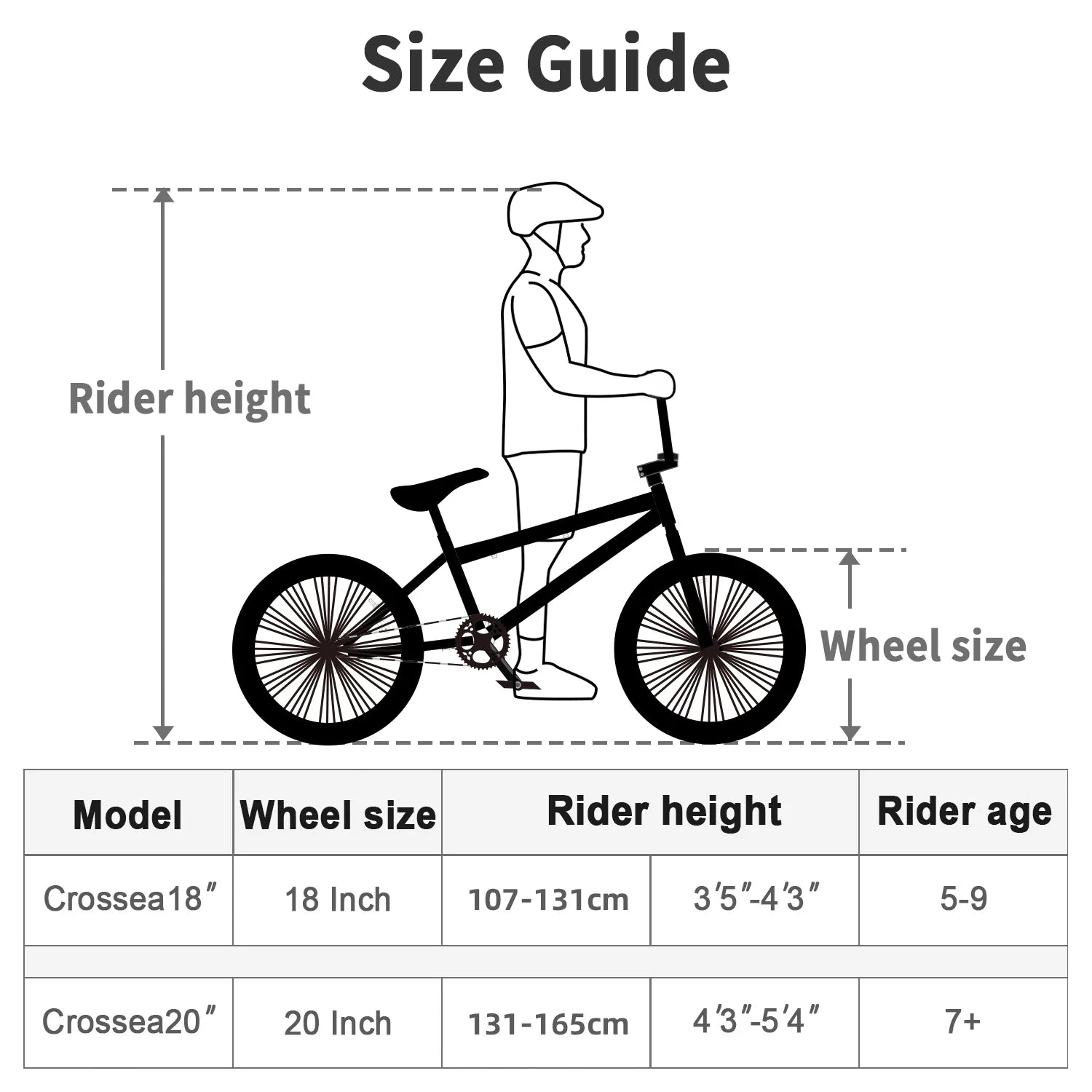 Cubsala 20 in Kids BMX Bike Freestylefor Age 6 - 14 Years Old Boys Girls with 4 Pegs, Black with Red Tires - Product image 19