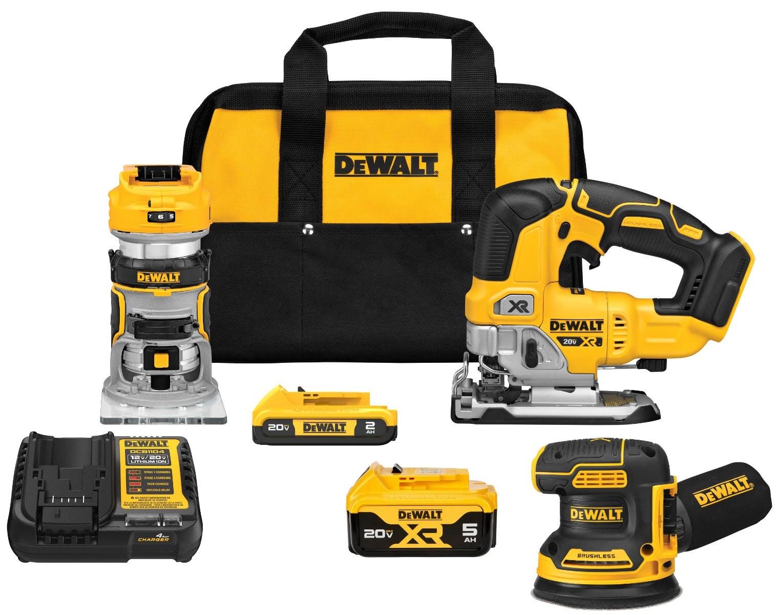 DeWalt DCK307D1P1 20V Max XR 3-Tool Woodworking 5.0Ah Combo Kit - Product image 1