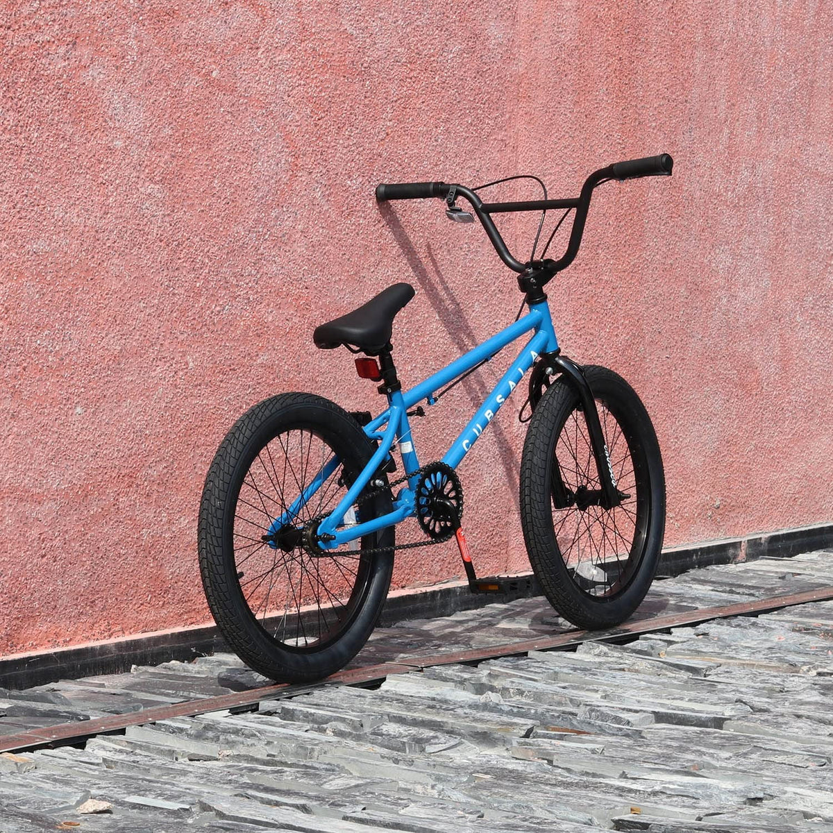 Cubsala 20 in Kids BMX Bike Freestylefor Age 6 - 14 Years Old Boys Girls with 4 Pegs, Black with Red Tires - Product image 48