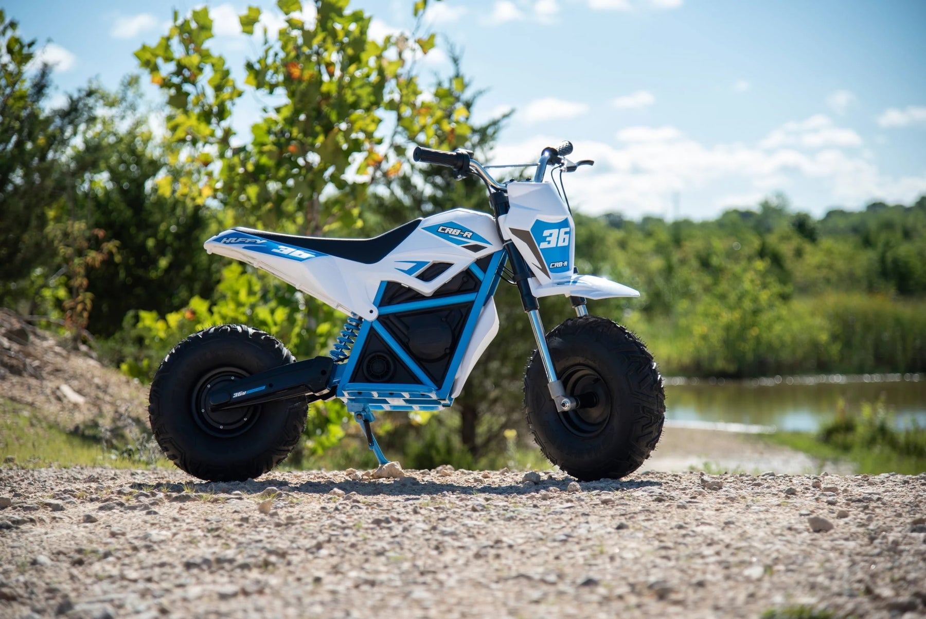 Huffy CR8 - R 36 - Volt Electric Mini Bike, White - Product image 4