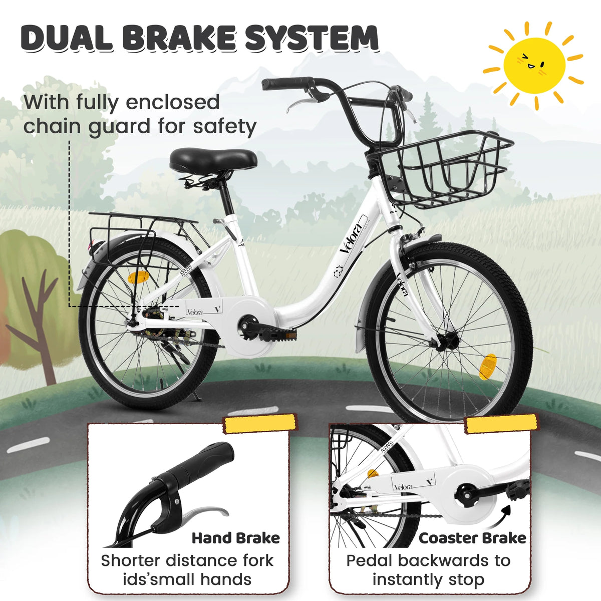 20 in Kids Bike for Boys & Girls Age 5 - 10, Children'S Bicycle with Front Basket & Rear Rack - Product image 33