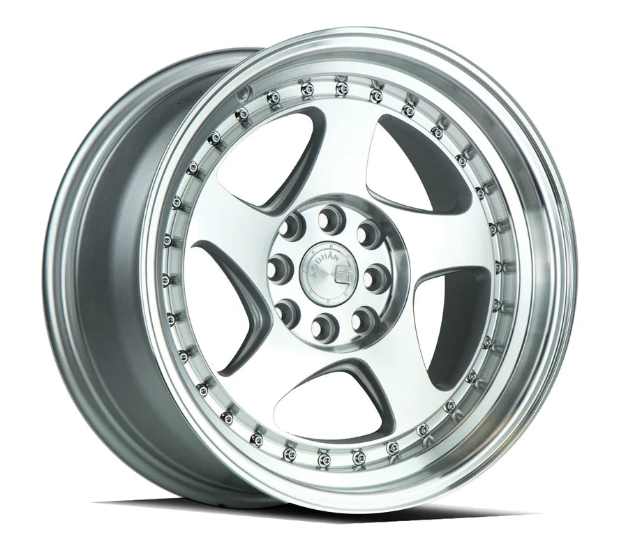 Aodhan AH01 16" 4x100/114.3 Silver Machined Face And Lip