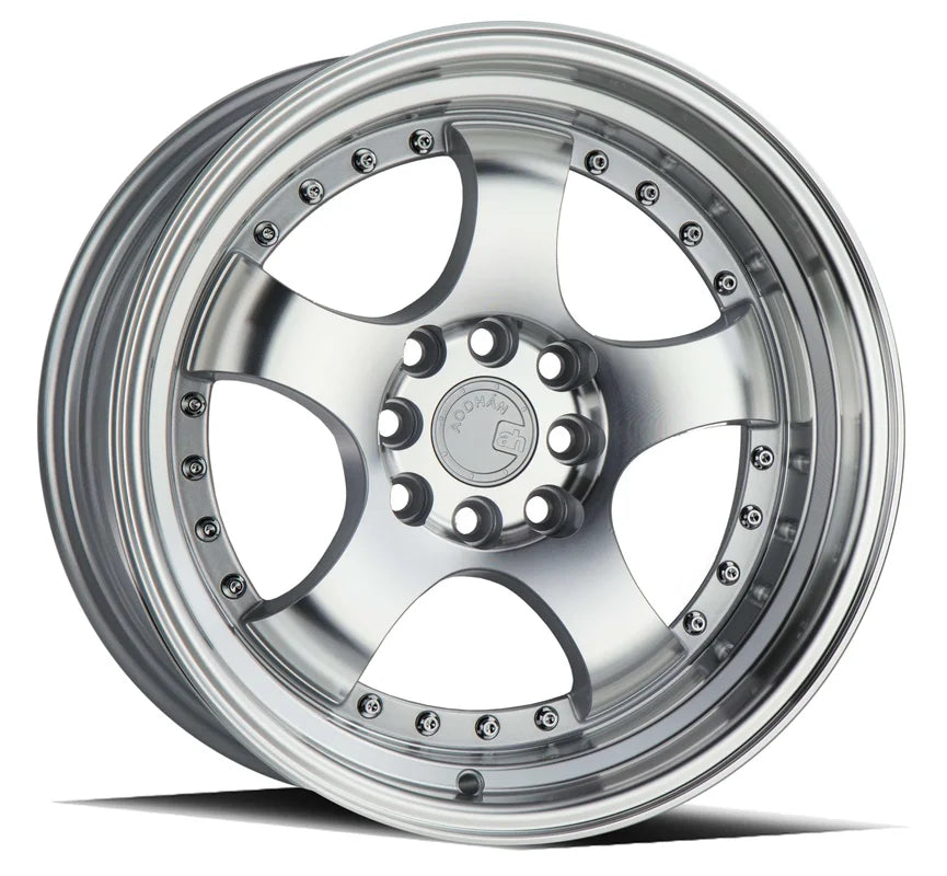 Aodhan AH03 16" 4x100/114.3 Silver Machined Face And Lip