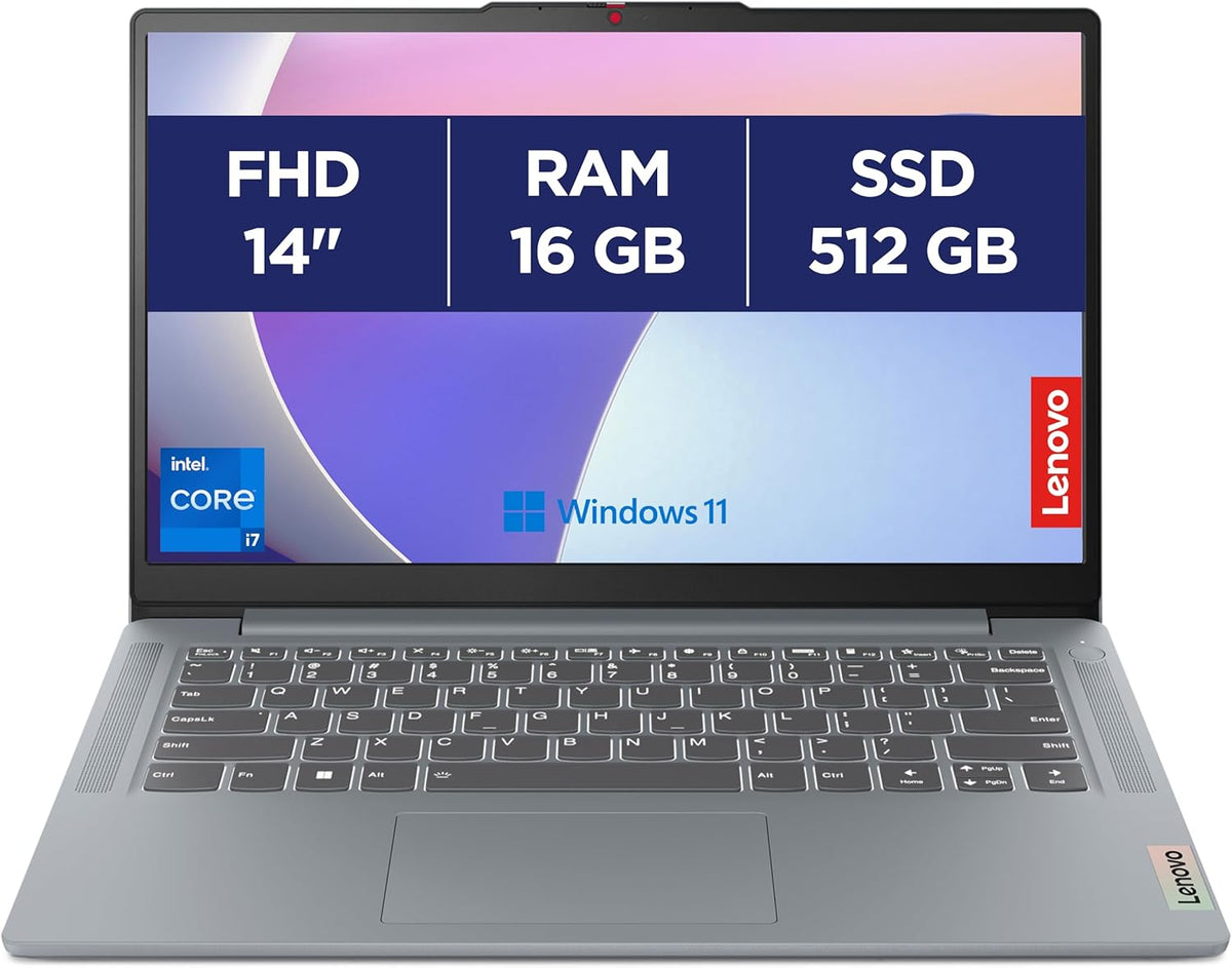 Lenovo IdeaPad Slim 3 14IRH8 - 14'' FHD Laptop (Intel Core i7-13620H RAM 16GB SSD 512GB Intel UHD Graphics Windows 11 Home) French AZERTY Keyboard - Gray