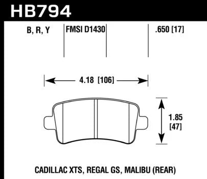 Hawk Performance HB794 Series Brake Pad