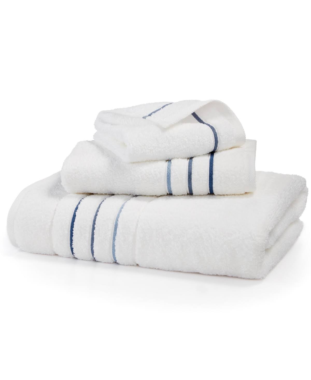 Hotel Collection Ultimate Borderline Bath Towel 30 x 56 Blue Midnight - Product image 1
