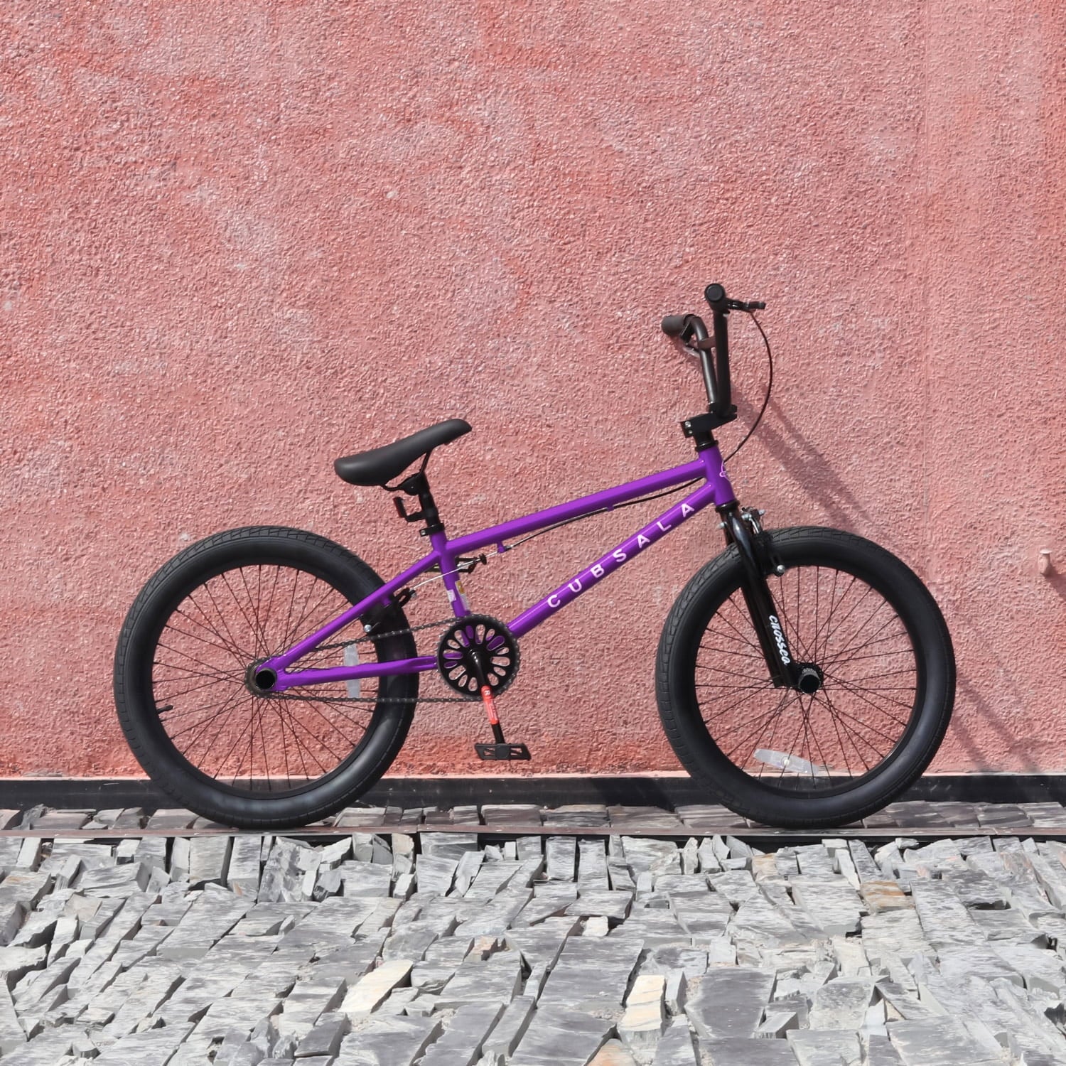 Cubsala 20 in Kids BMX Bike Freestylefor Age 6 - 14 Years Old Boys Girls with 4 Pegs, Black with Red Tires - Product image 21