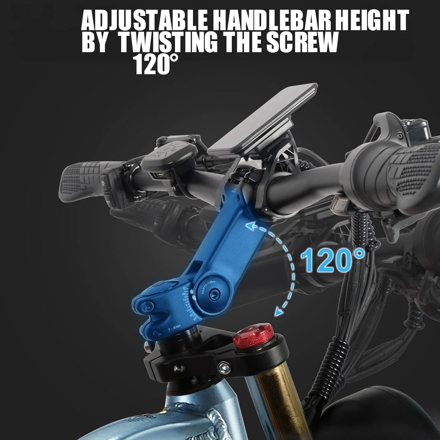 Dual Motors AWD 2000W Electric Bike for Adult 26'', UL2849 48V 30AH Removable Battery E - Product image 39