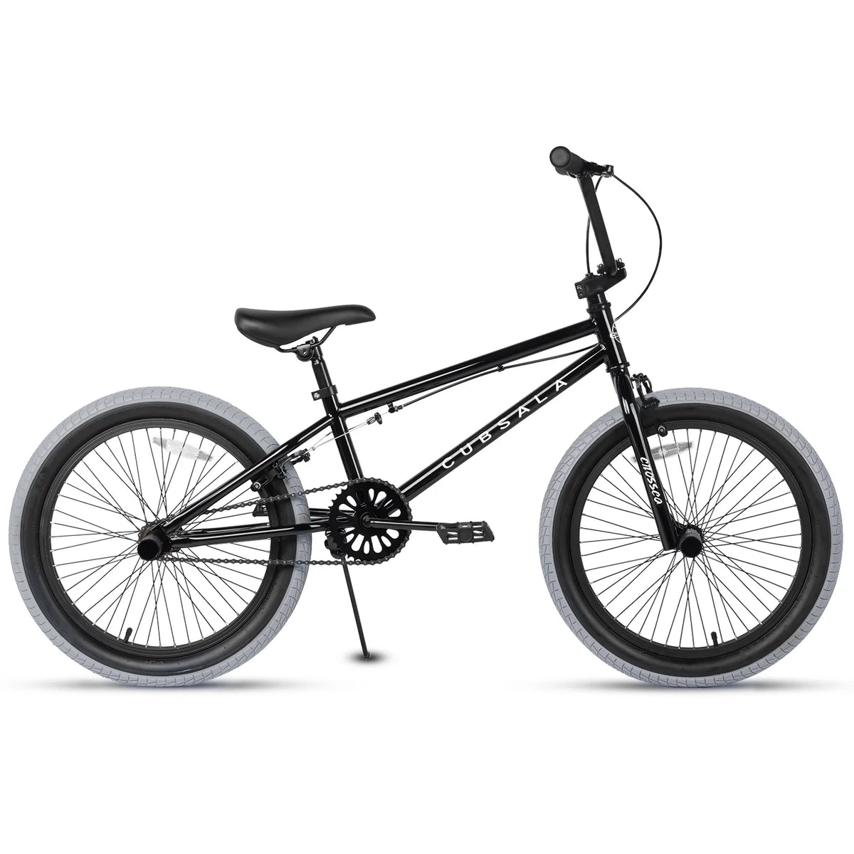 Cubsala 20 in Kids BMX Bike Freestylefor Age 6 - 14 Years Old Boys Girls with 4 Pegs, Black with Red Tires - Product image 31