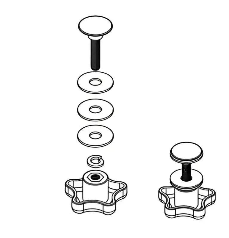 PARTS-254A0001 BAK Industries Tonneau Cover Adjusting Knob For