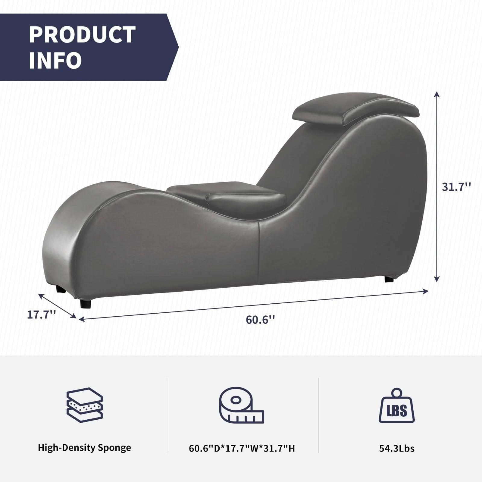 MUZZ Yoga Chair, Curved Yoga Chaise Lounge for Adults Stretching Exercising Relaxing - Product image 7