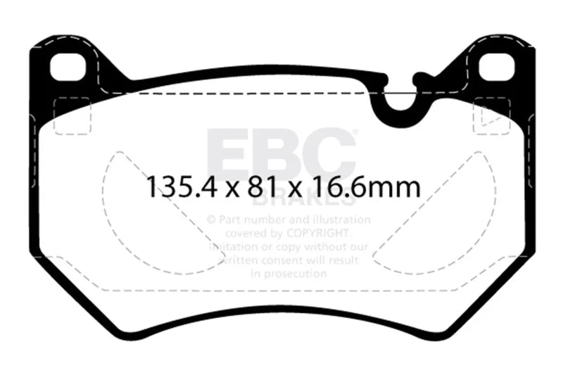 EBC 2018+ Audi Q5 FY 2.0T Yellowstuff Front Brake Pads