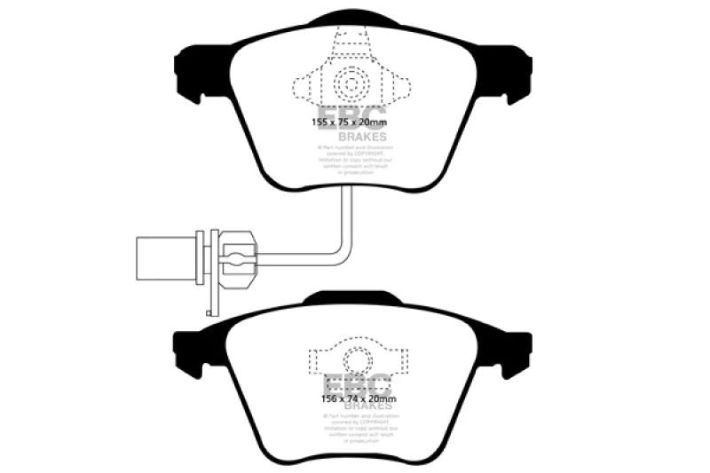 EBC - Front Yellowstuff Pad PN DP41495R