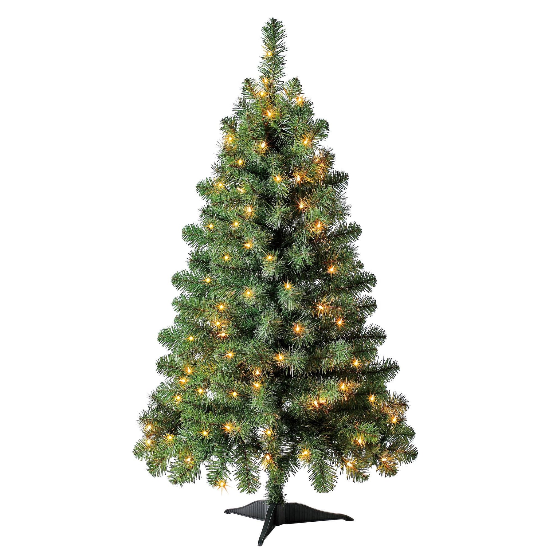 Holiday Time Prelit 105 Clear Incandescent Lights, Indiana Spruce Artificial Christmas Tree, 4' - Product image 1