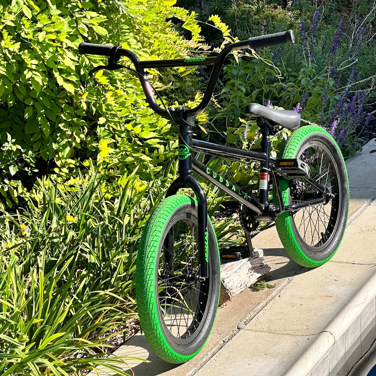 Cubsala 20 in Kids BMX Bike Freestylefor Age 6 - 14 Years Old Boys Girls with 4 Pegs, Black with Red Tires - Product image 25
