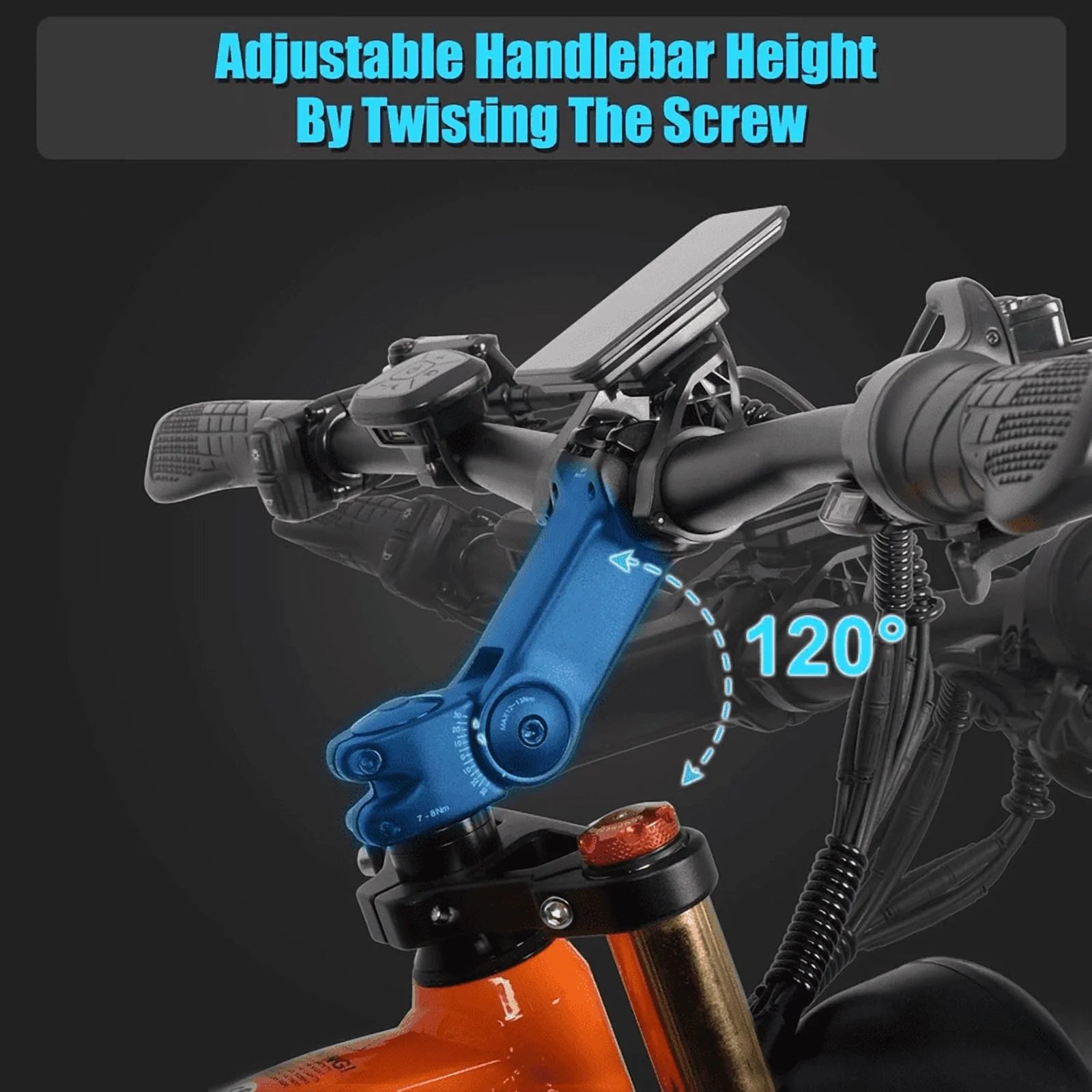 Dual Motors AWD 2000W Electric Bike for Adult 26'', UL2849 48V 30AH Removable Battery E - Product image 32