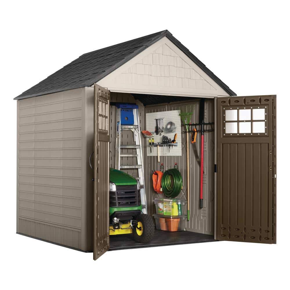 Rubbermaid Big Max 7 ft. x 7 ft. Storage Shed, Gray - Product image 1