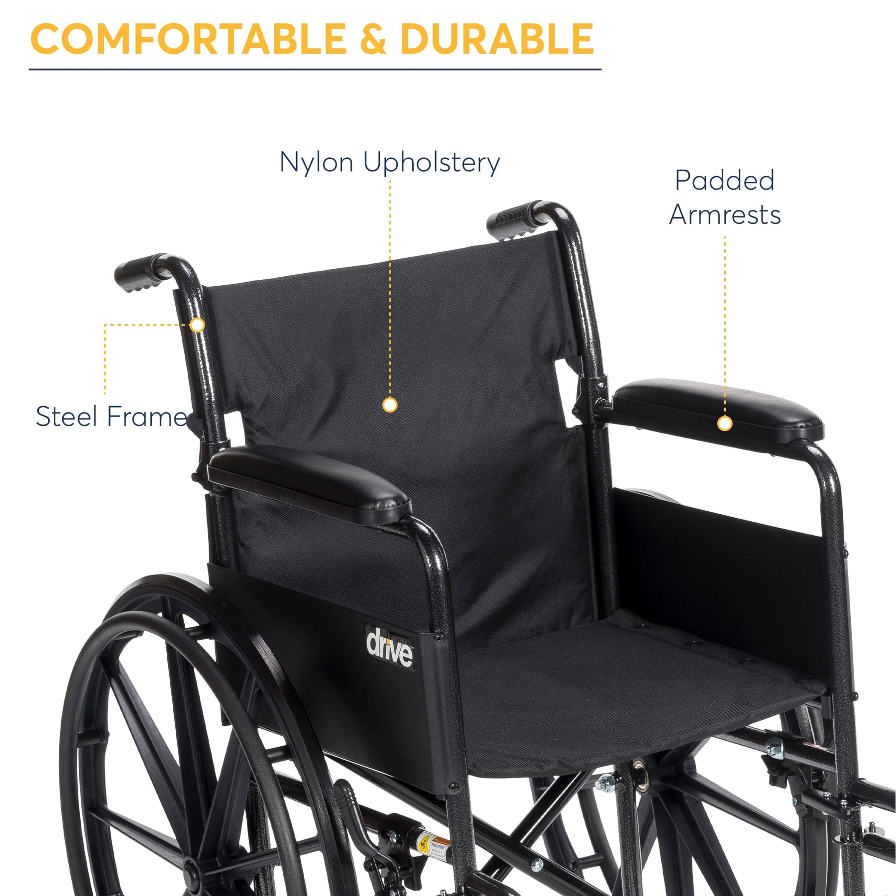 Silver Sport 1 Wheelchair with Full Arms and Swing Away Removable Footrest - Product image 3