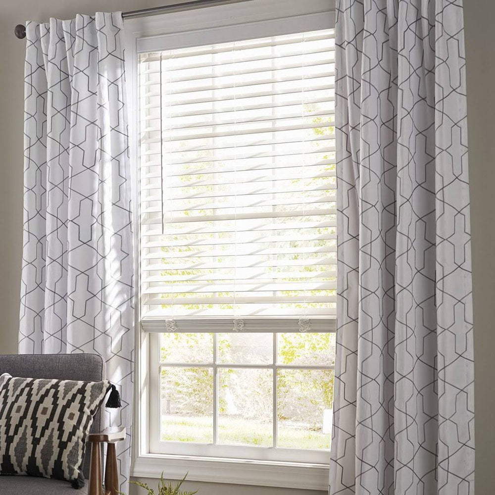 Better Homes & Gardens 2-Inch Cordless Faux Wood Horizontal Window Blinds, White, 23x48, Size: 23 inchw x 48 inchLarge