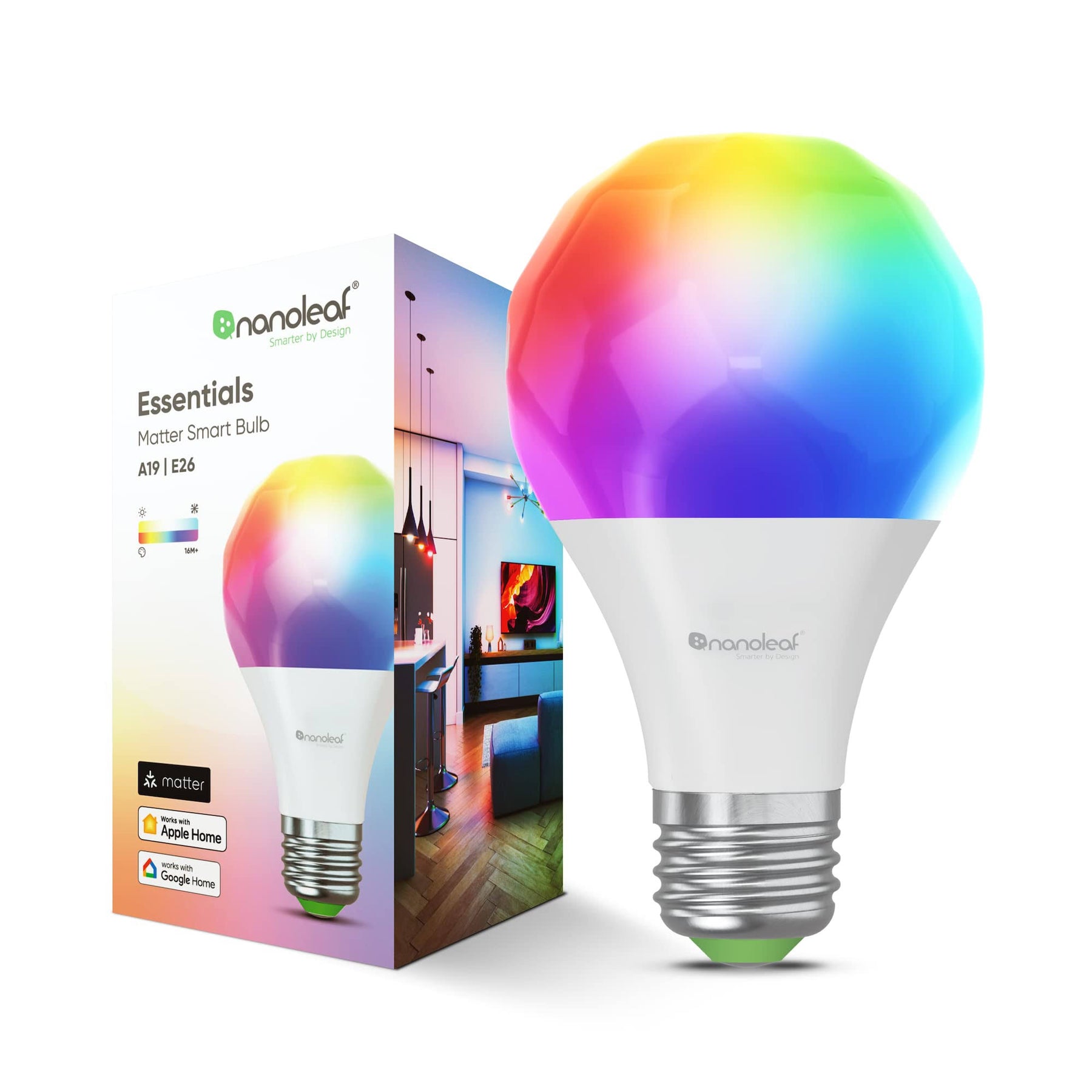Nanoleaf Essentials Matter A19 - E26 Smart Bulb - Product image 1
