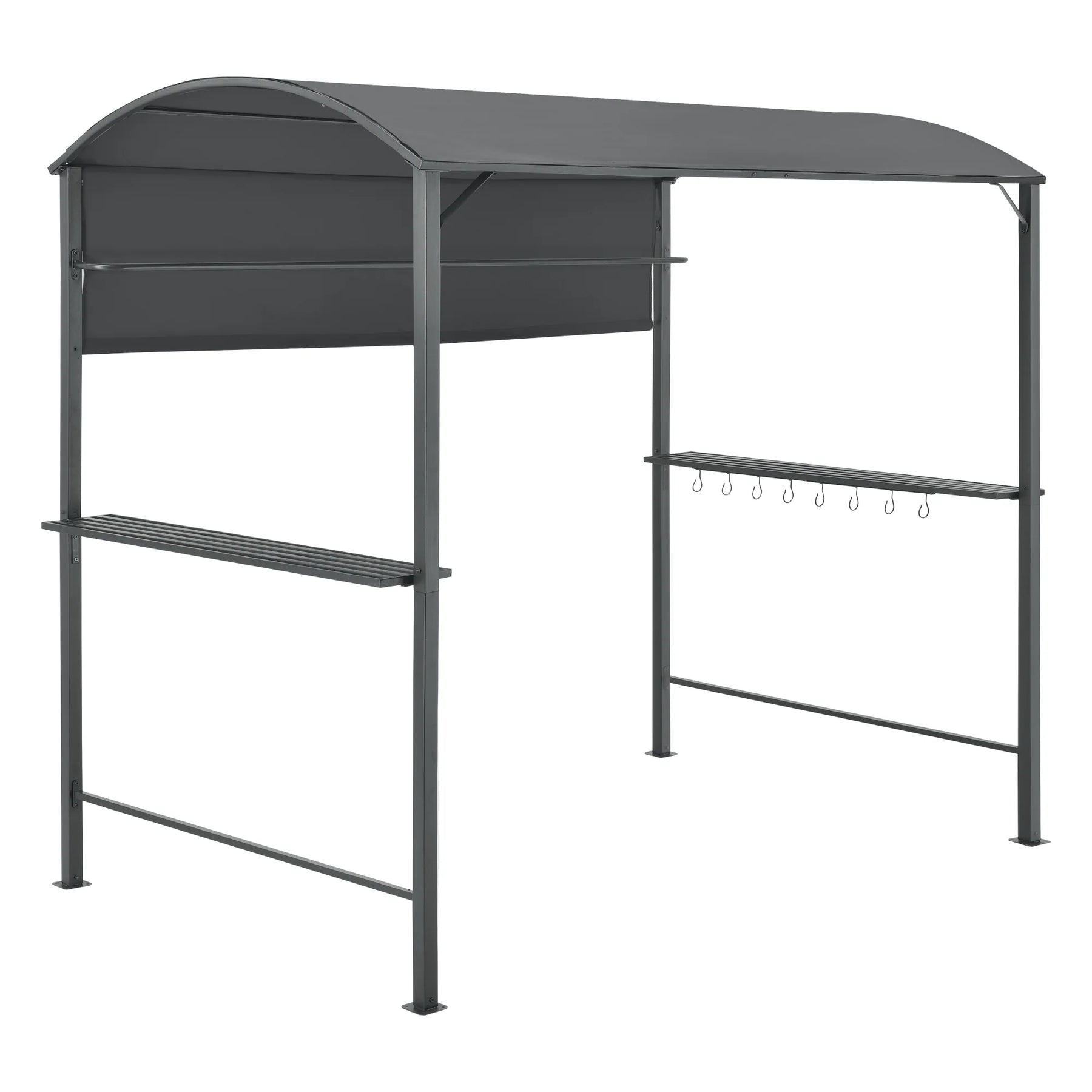 Gazebo barbecue pavilion 215 x 220 x 140 cm anthracite dark gray 03_0008739 -