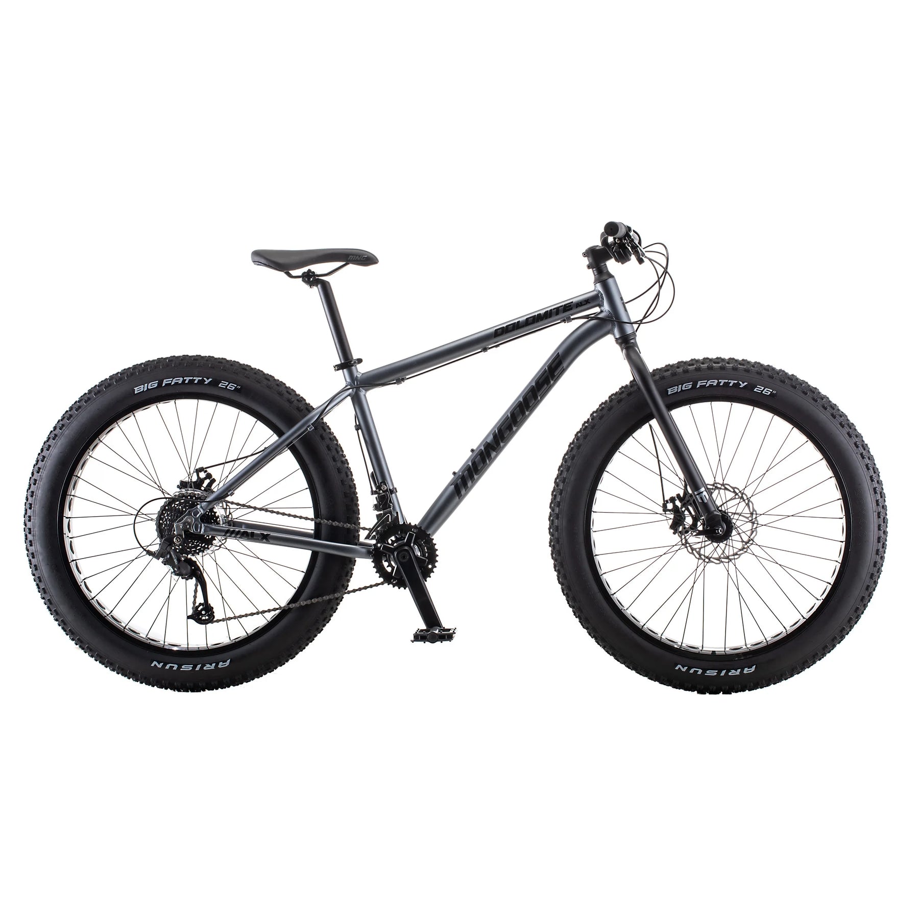 26" Mongoose Dolomite ALX Unisex Fat Tire Mountain Bike, Gray, Ages 12+ - Product image 10