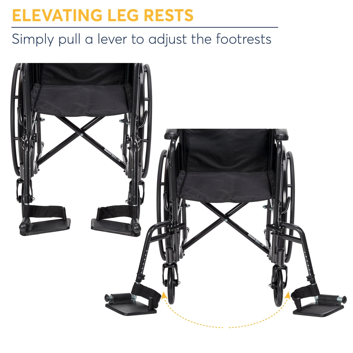 Silver Sport 1 Wheelchair with Full Arms and Swing Away Removable Footrest - Product image 4
