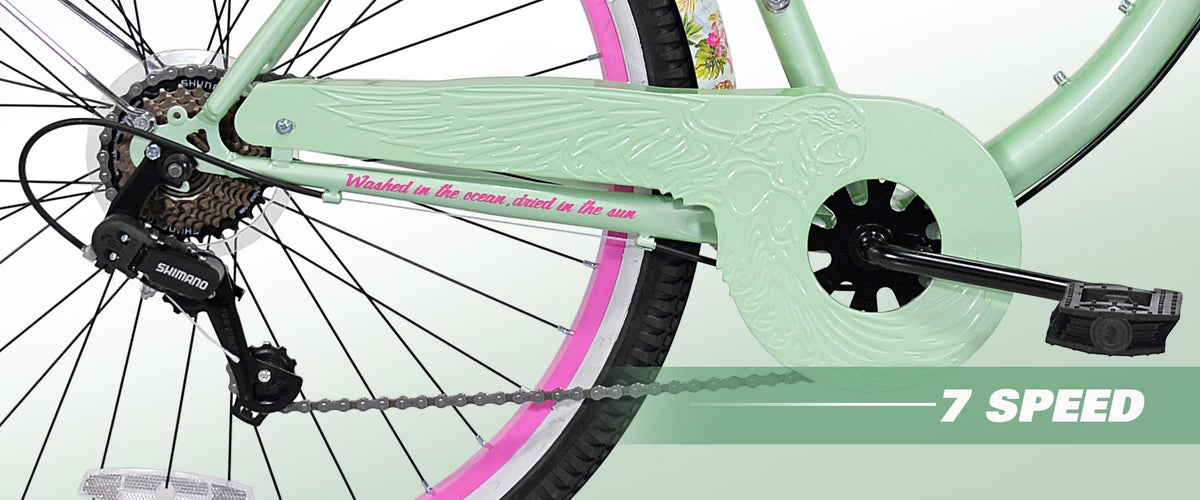 26" Pineapple Women'S Cruiser Bike, Green - Product image 3