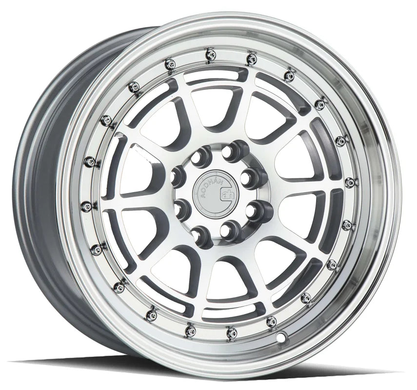 Aodhan AH04 16" 4x100/114.3 Silver Machined Face And Lip
