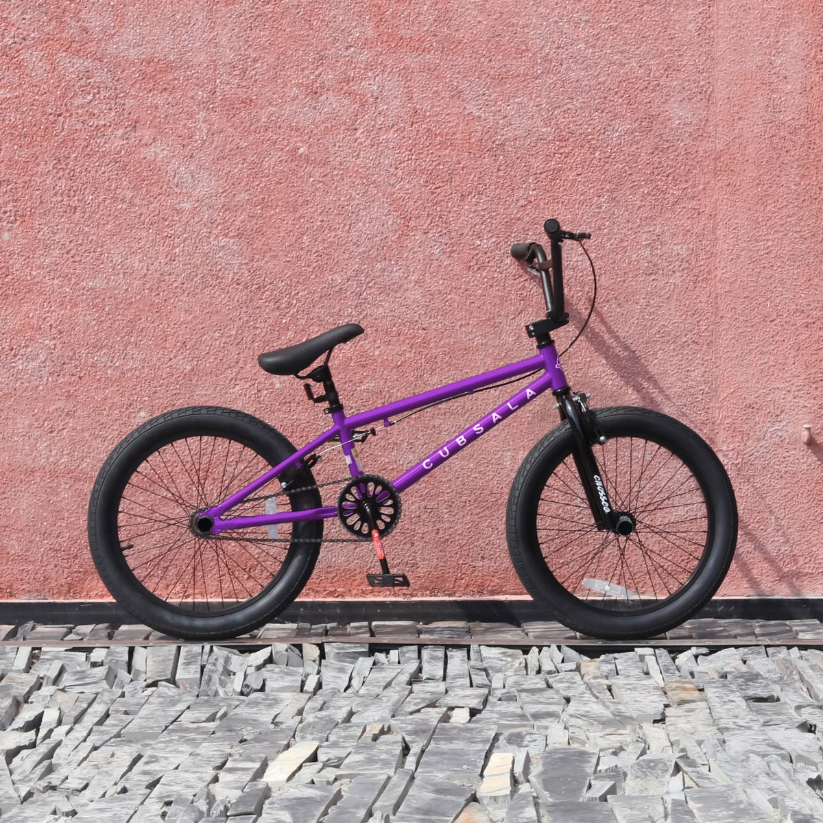 Cubsala 20 in Kids BMX Bike Freestylefor Age 6 - 14 Years Old Boys Girls with 4 Pegs, Black with Red Tires - Product image 21