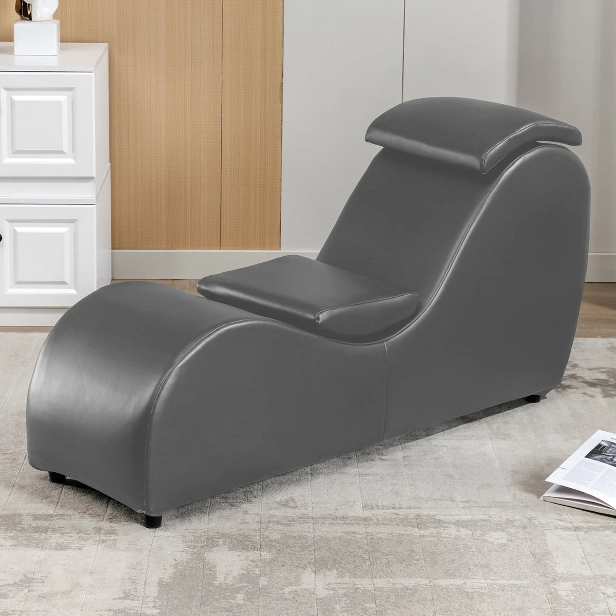 MUZZ Yoga Chair, Curved Yoga Chaise Lounge for Adults Stretching Exercising Relaxing - Product image 5