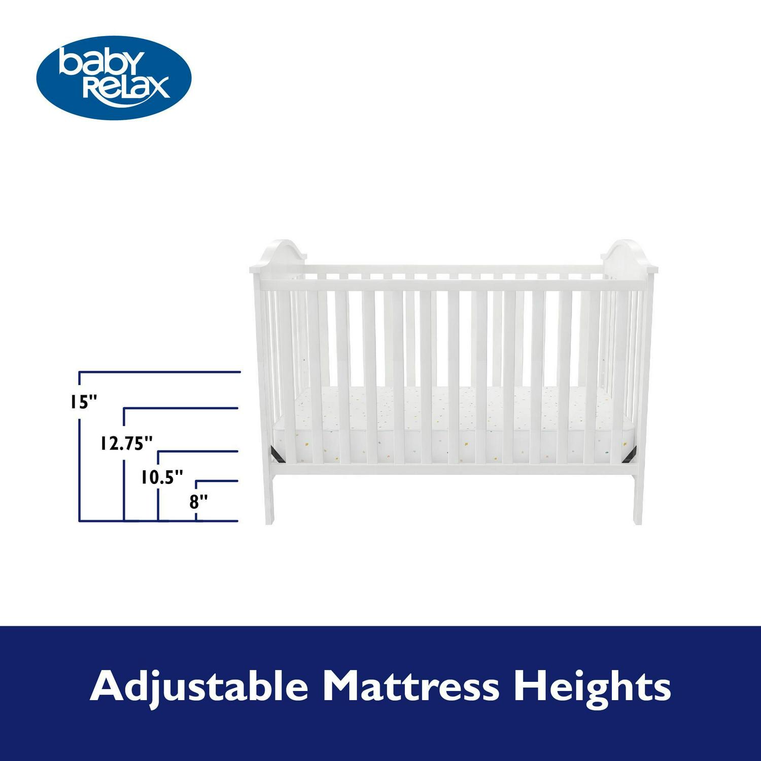 Baby Relax Adele 3 - in - 1 Convertible Crib. White - Product image 6