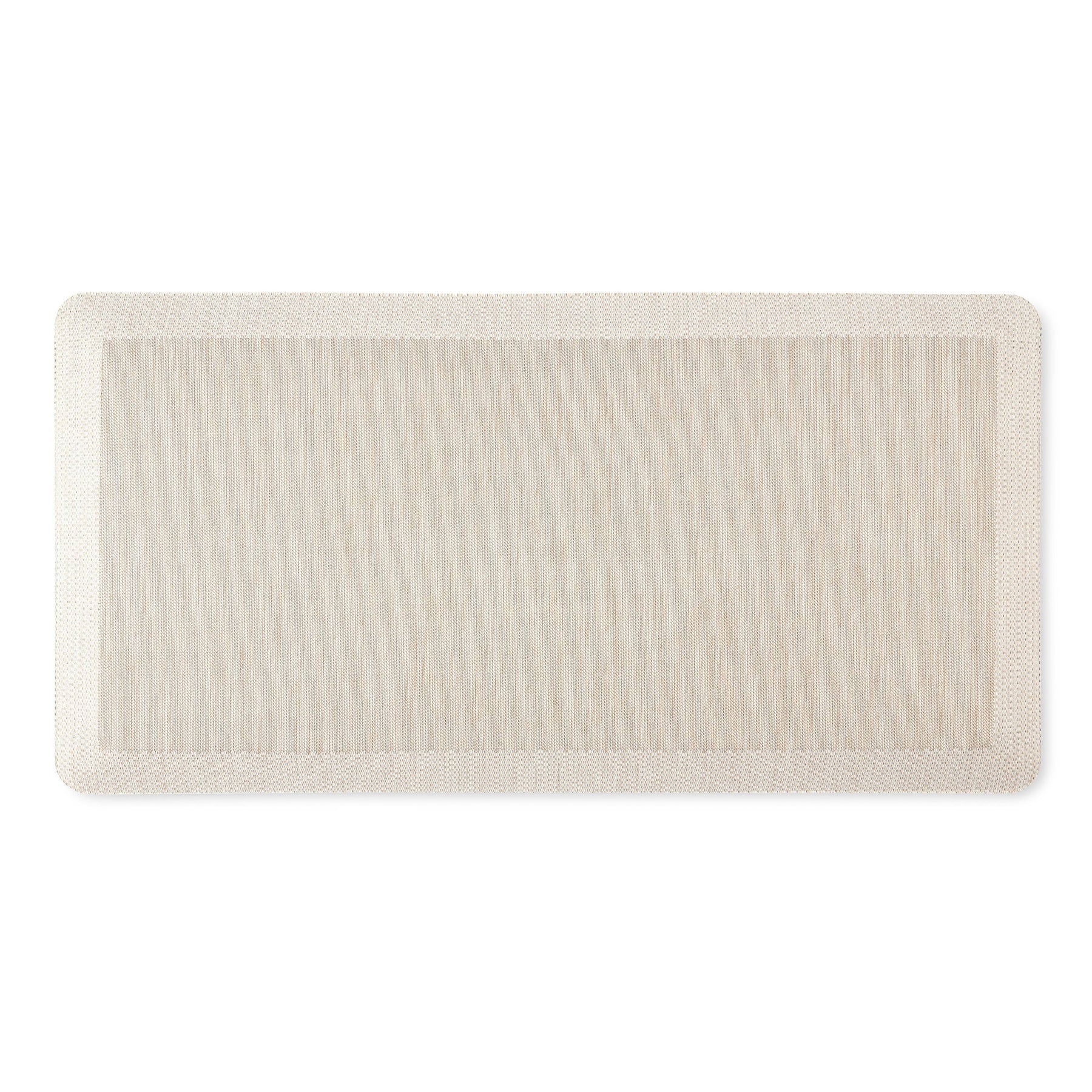 Martha Stewart Mira Modern Heathered Anti-Fatigue Air-Infused Kitchen Mat, Beige, 19.6"x39"