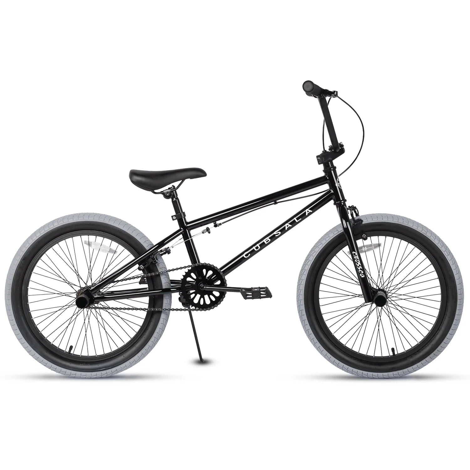 Cubsala 20 in Kids BMX Bike Freestylefor Age 6 - 14 Years Old Boys Girls with 4 Pegs, Black with Red Tires - Product image 31