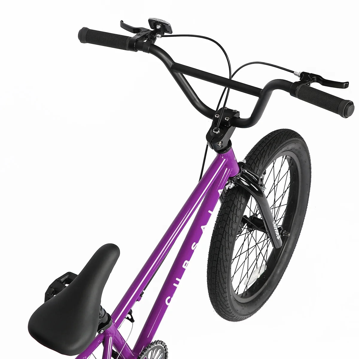 Cubsala 20 in Kids BMX Bike Freestylefor Age 6 - 14 Years Old Boys Girls with 4 Pegs, Black with Red Tires - Product image 18