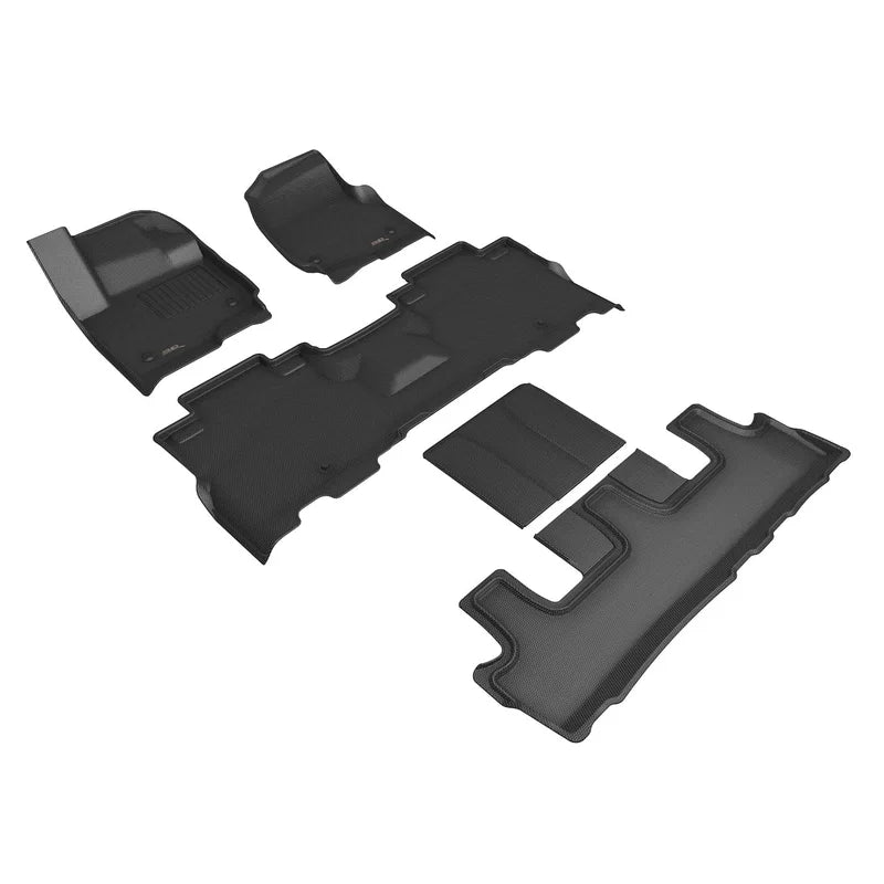 3D MAXpider L1FR14801509 - 18-23 Ford Expedition Max Kagu Floor Mat- Black R1 R2 R3