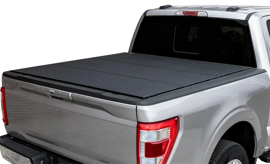 Access B0010089 - 2024+ Ford Ranger 5Ft Box Folding Hard Tonneau Cover - Black Diamond Mist