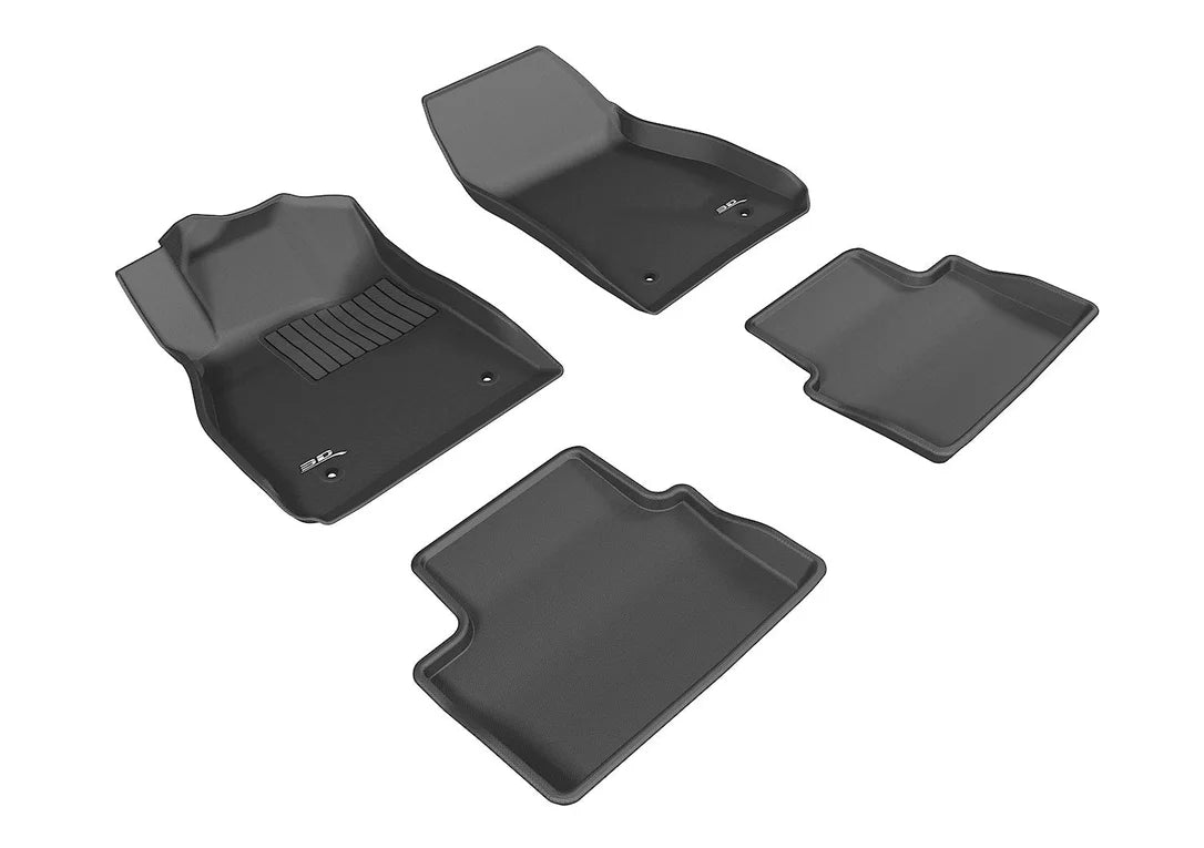 3D MAXpider L1CH06301509 - 2013-2015 Chevrolet Malibu Kagu 1st & 2nd Row Floormats - Black